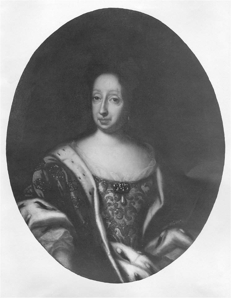 Hedvig Eleonora, 1636-1715, drottning av Sverige prinsessa av Holstein-Gottorp (David von Krafft) - Nationalmuseum - 15105