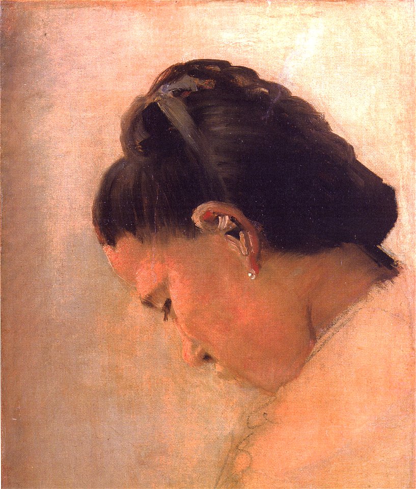 Head of a Young Girl Seurat