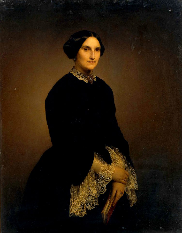 Hayez - Ritratto di Giuseppina Negroni Prati Morosini, 1853 - Free ...