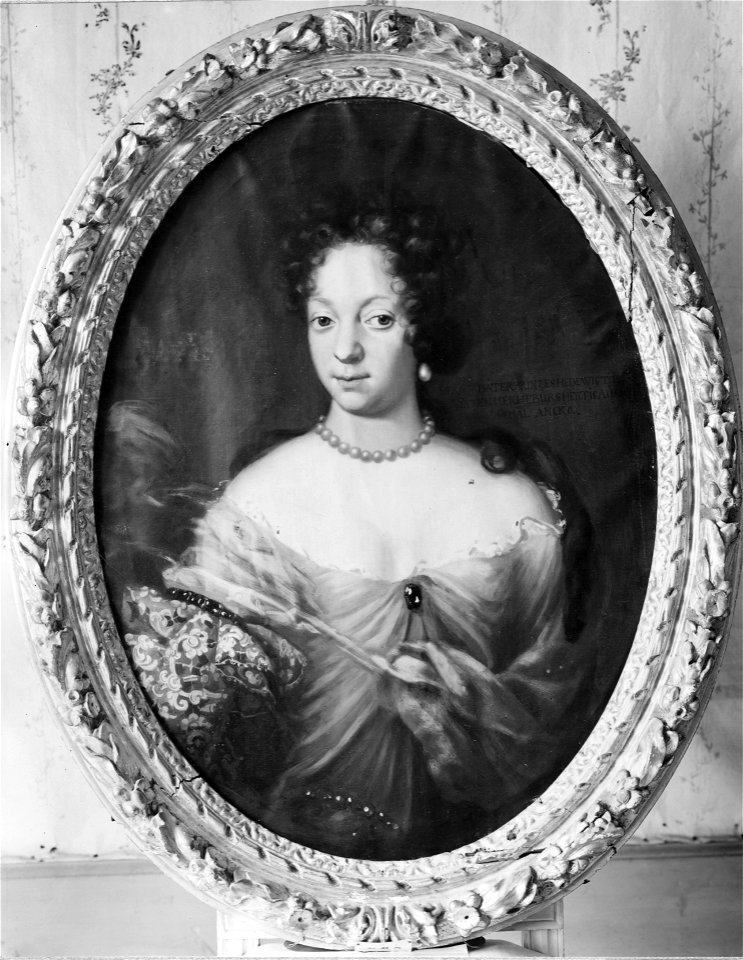 Hedvig, 1666-1755, prinsessa av Mecklenburg-Güstow hertiginna av Sachsen-Merseburg - Nationalmuseum - 15535