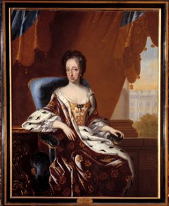 Hedvig Eleonora, 1636-1715, prinsessa av Holstein-Gottorp, drottning av Sverige (David von Krafft) - Nationalmuseum - 16095