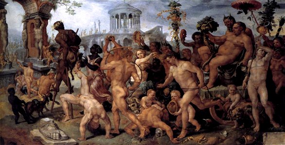 Maarten van Heemskerck - Triumphal Procession of Bacchus - WGA11302