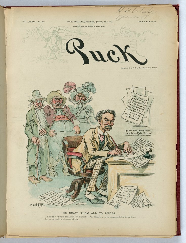 He beats them all to pieces - F. Opper. LCCN2012648750