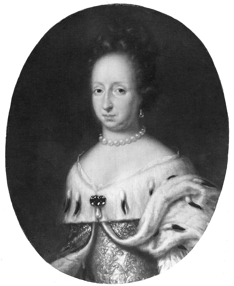 Hedvig Eleonora, 1636-1715, prinsessa av Holstein-Gottorp, drottning av Sverige - Nationalmuseum - 16060. Free illustration for personal and commercial use.