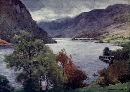 Haweswater - The English Lakes - A. Heaton Cooper. Free illustration for personal and commercial use.