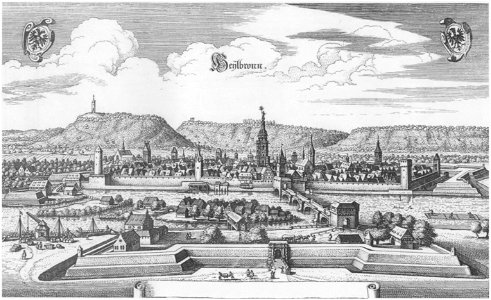 Heilbronn 1643 von Matthaeus Merian
