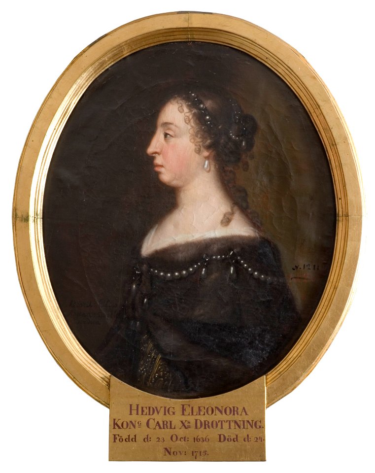 Hedvig Eleonora, 1636-1715, prinsessa av Holstein-Gottorp, drottning av Sverige - Nationalmuseum - 15932
