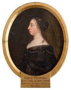 Hedvig Eleonora, 1636-1715, prinsessa av Holstein-Gottorp, drottning av Sverige - Nationalmuseum - 15932. Free illustration for personal and commercial use.