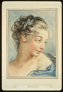 Head-and-shoulders portrait of a young woman LCCN94506045