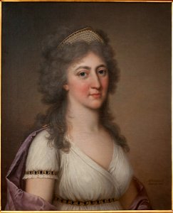Hedvig Elisabet Charlotta, 1759–1818, drottning av Sverige (Adolf Ulrik Wertmüller) - Nationalmuseum - 111139