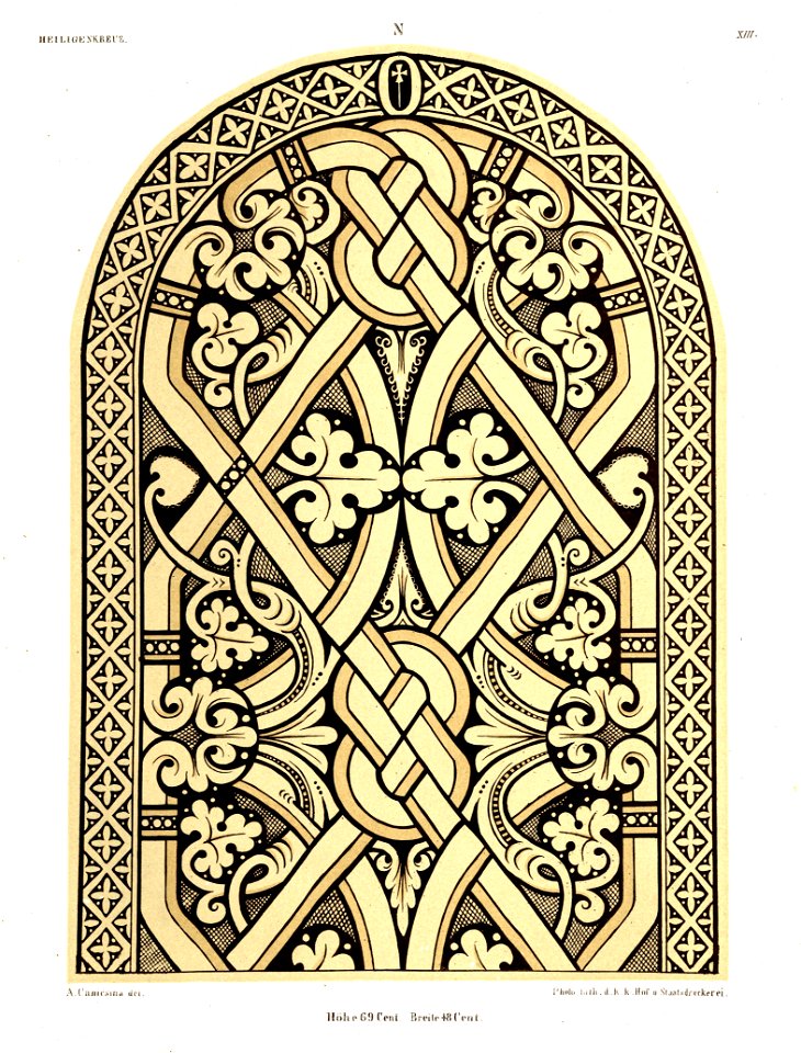 Heiligenkreuz Kreuzgang Glasfenster N