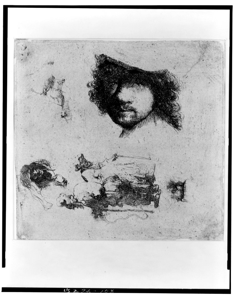 Head of Rembrandt, beggars, etc. LCCN2004665194