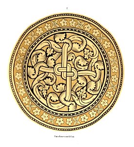 Heiligenkreuz Kreuzgang Glasfenster Rund V