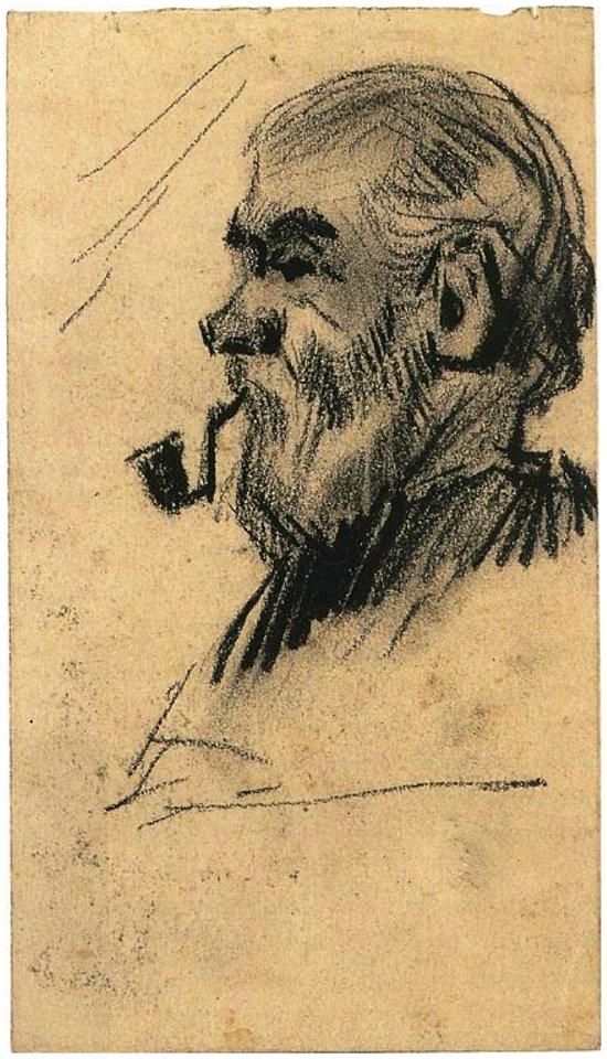 Head of an Old Man (F1359) Van Gogh