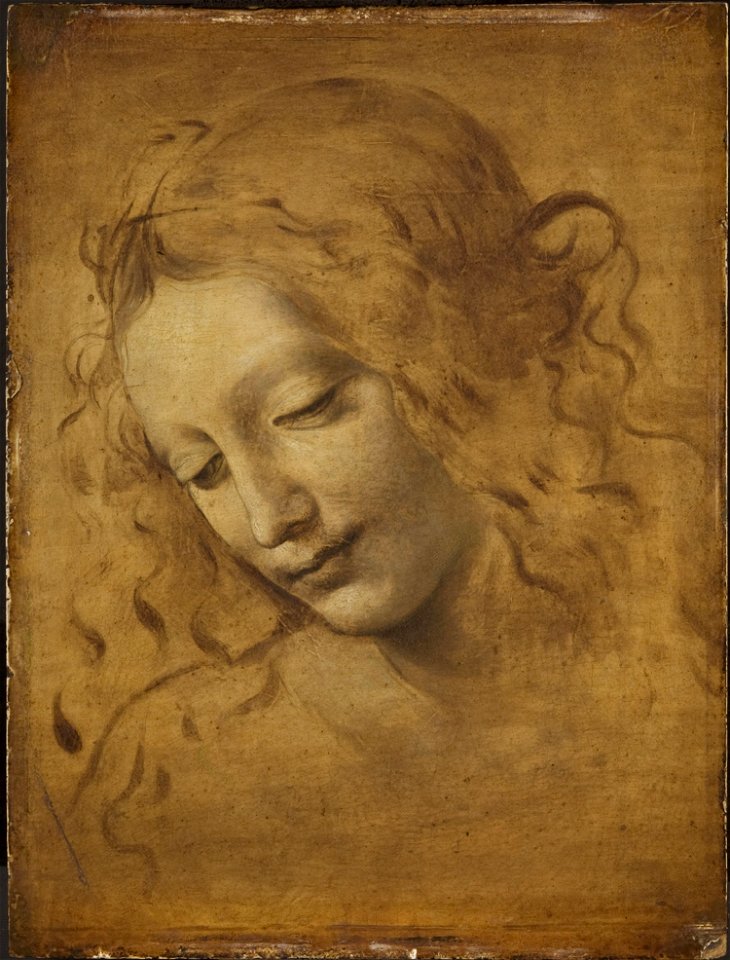 Head of a Woman, after Leonardo da Vinci