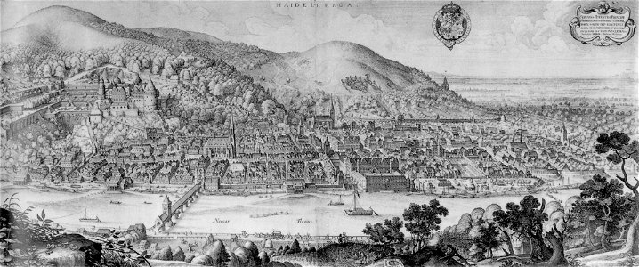 Heidelberg-Panorama von Matthaeus Merian 1620