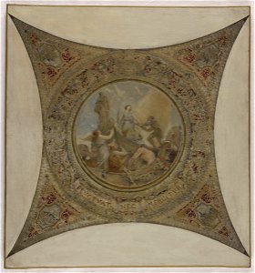 Hector d' Espouy - Esquisse pour l'Hôtel de Ville de Paris (galerie Lobau) , Fluctuat nec Mergitur - PPP4007 - Musée des Beaux-Arts de la ville de Paris