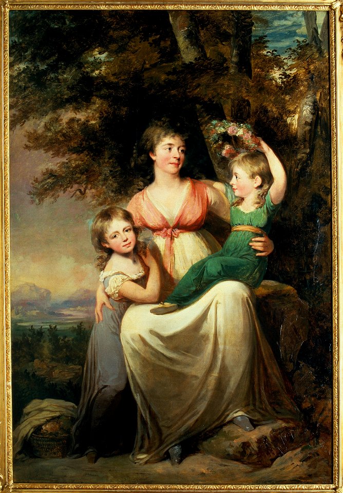 Hedvig Wegelin (1766-1842), gift Tersmeden med döttrar (Carl Fredrik von Breda) - Nationalmuseum - 39788