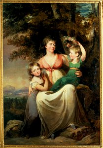 Hedvig Wegelin (1766-1842), gift Tersmeden med döttrar (Carl Fredrik von Breda) - Nationalmuseum - 39788
