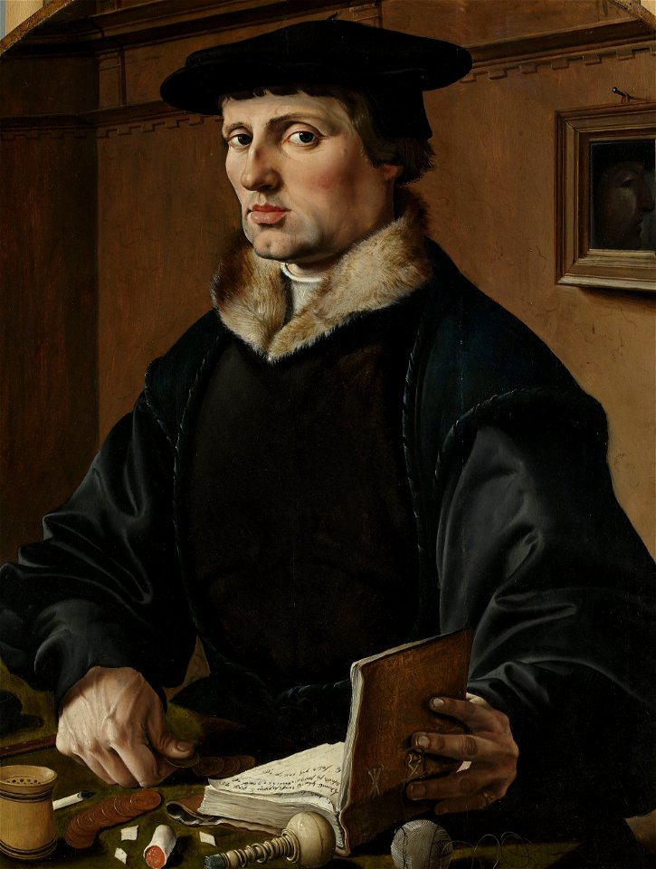 Portretten van een echtpaar, mogelijk Pieter Gerritsz Bicker en Anna Codde Rijksmuseum SK-A-3518