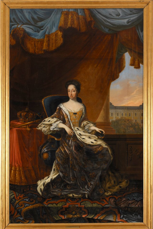 Hedvig Eleonora, 1636-1715, drottning av Sverige (David von Krafft) - Nationalmuseum - 109312