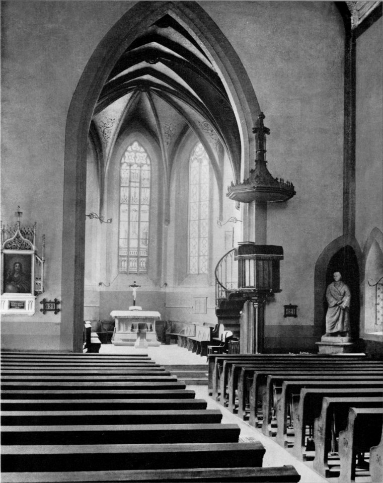Heilbronn Nikolaikirche innen vor 1899