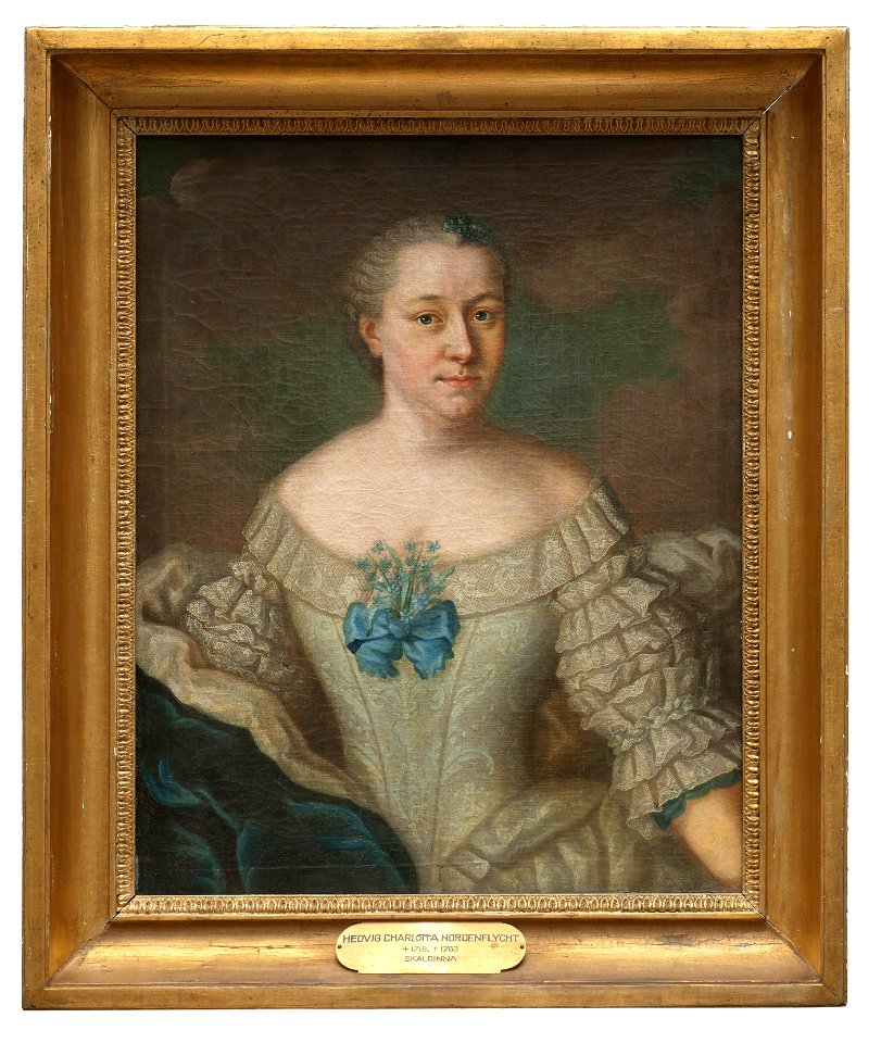 Hedvig Charlotta Nordenflycht, 1718-1763 (Johan Stålbom) - Nationalmuseum - 40050