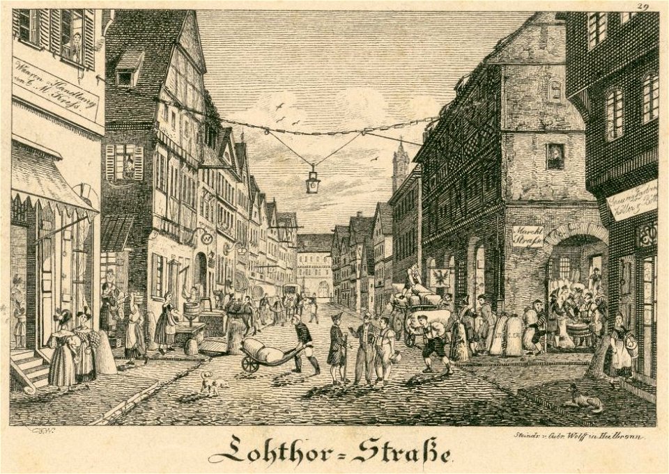 Heilbronn Lohthor-Straße Gebrueder Wolff 1823