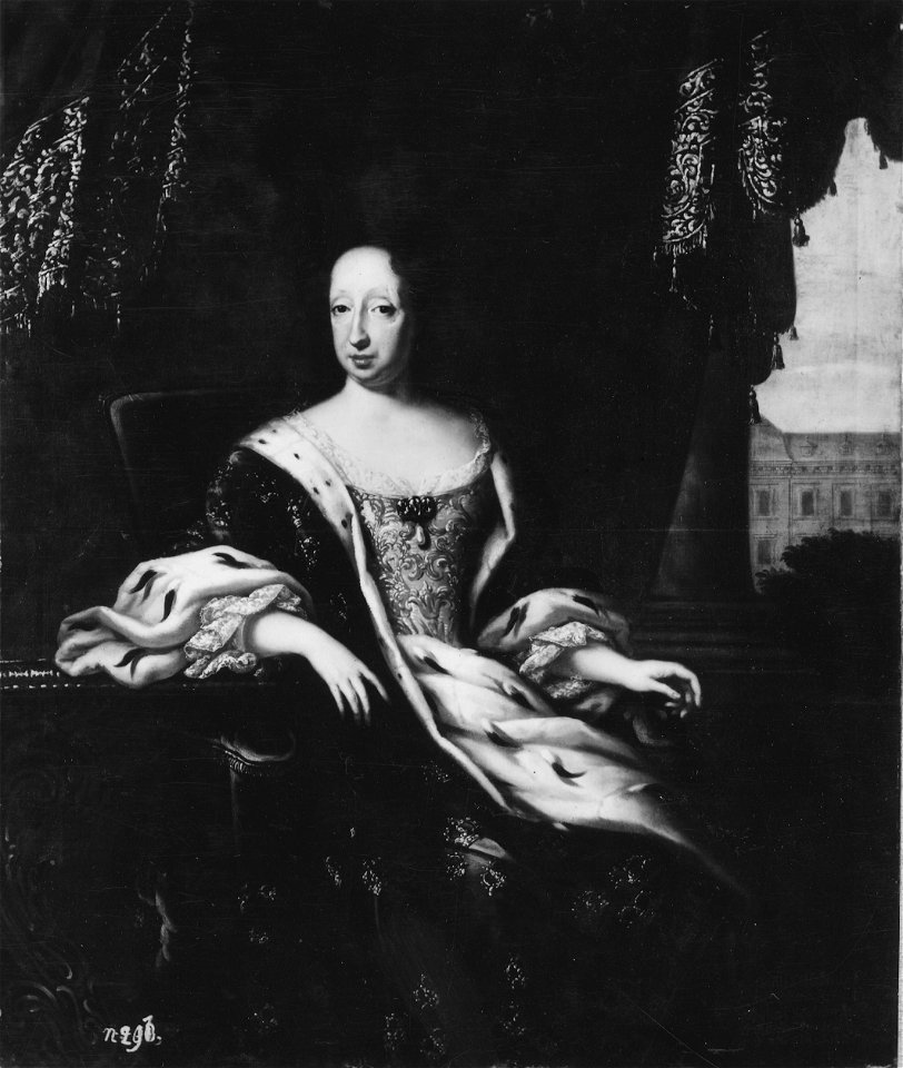 Hedvig Eleonora, 1636-1715, prinsessa av Holstein-Gottorp, drottning av Sverige (David von Krafft) - Nationalmuseum - 16075