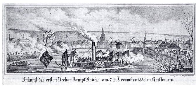 Heilbronn Neckardampfschifffahrt ganz