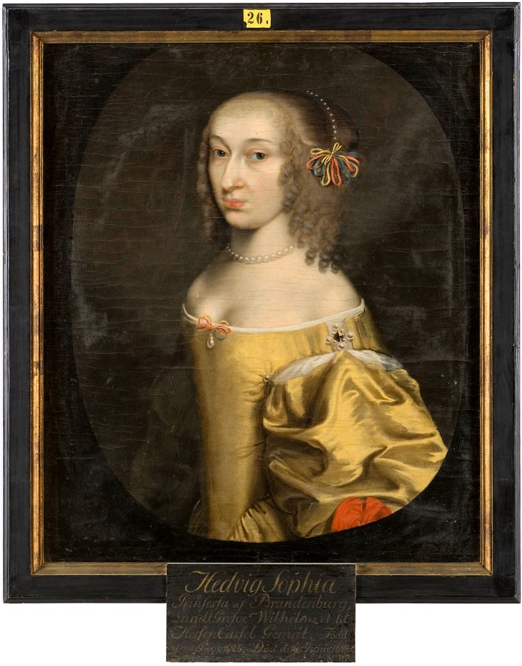 Hedvig Sofia, 1623-83, prinsessa av Brandenburg - Nationalmuseum - 14695