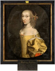Hedvig Sofia, 1623-83, prinsessa av Brandenburg - Nationalmuseum - 14695. Free illustration for personal and commercial use.