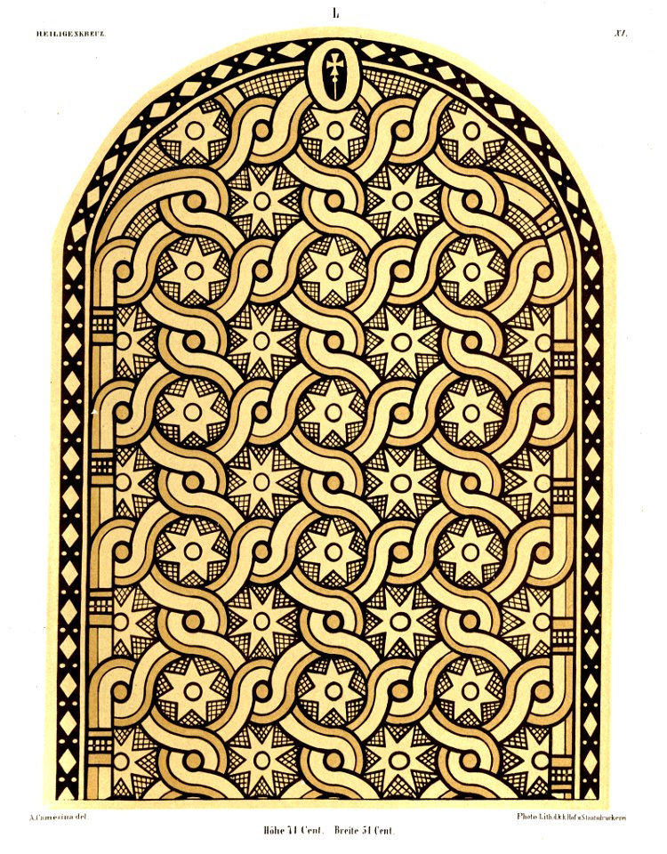 Heiligenkreuz Kreuzgang Glasfenster L