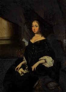 Hedwig Eleanor of Sweden c 1666 by David Klöcker Ehrenstrahl (crop)