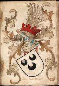 Heer van der Lec - Heer van de Lek - Lord van de Lek - Wapenboek Nassau-Vianden - KB 1900 A 016, folium 11r