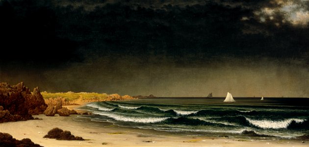 Martin Johnson Heade - Approaching Storm- Beach near Newport - Google Art Project