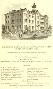 Hebrew Orphan Asylum of New York, Valentine's Manual