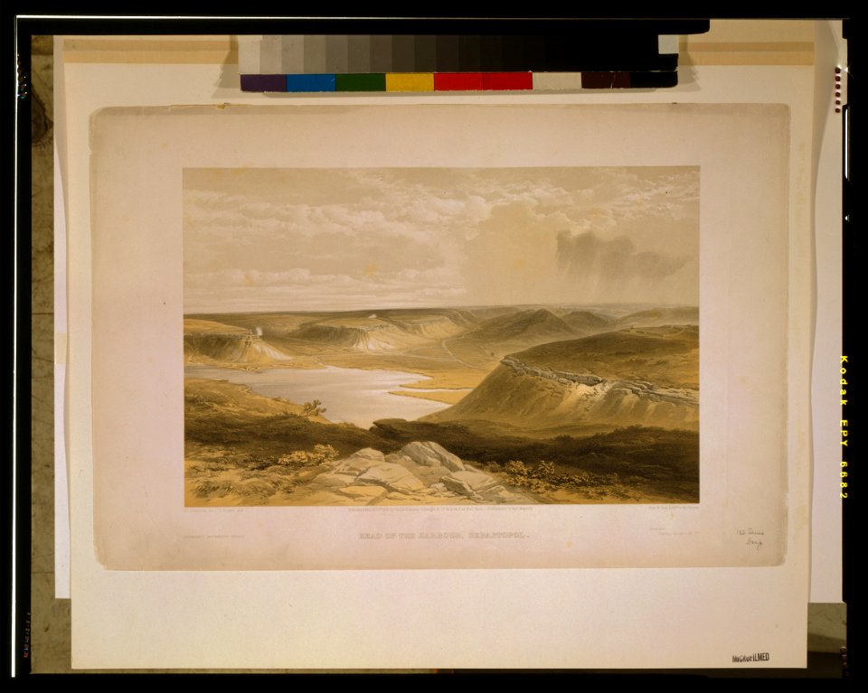Head of the harbour, Sebastopol - W. Simpson, del. ; T. Picken, lith. ; Day & Son, Lithrs. to the Queen. LCCN2002713033