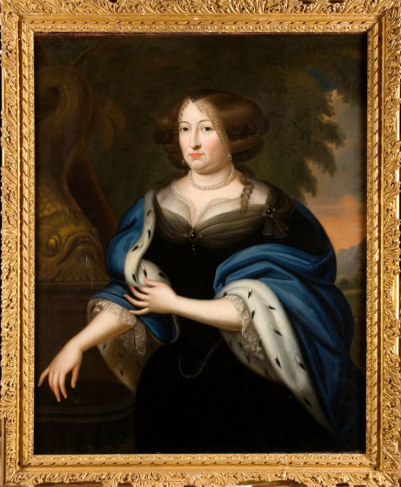 Hedvig Sofia, 1623-83, prinsessa av Brandenburg lantgrevinna av Hessen-Kassel - Nationalmuseum - 14773