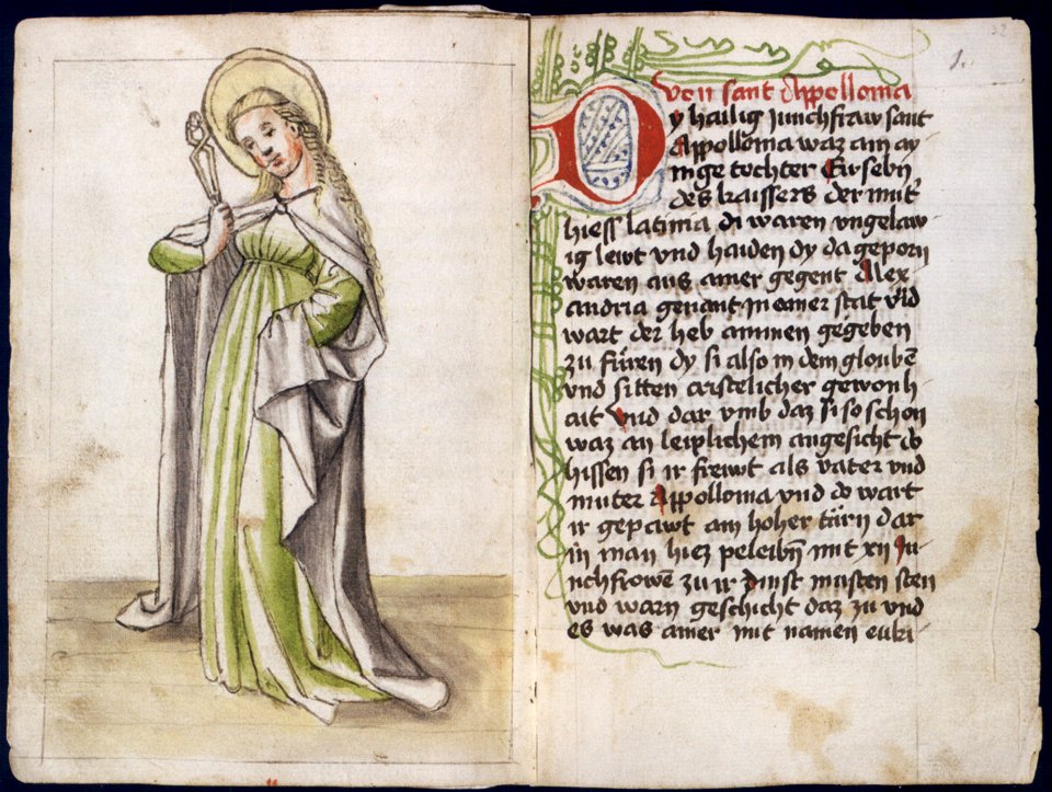Heiligenleben Cod Don 117 St Apollonia