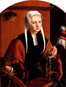 Maarten van Heemskerck - Portrait of Anna Codde - WGA11295. Free illustration for personal and commercial use.