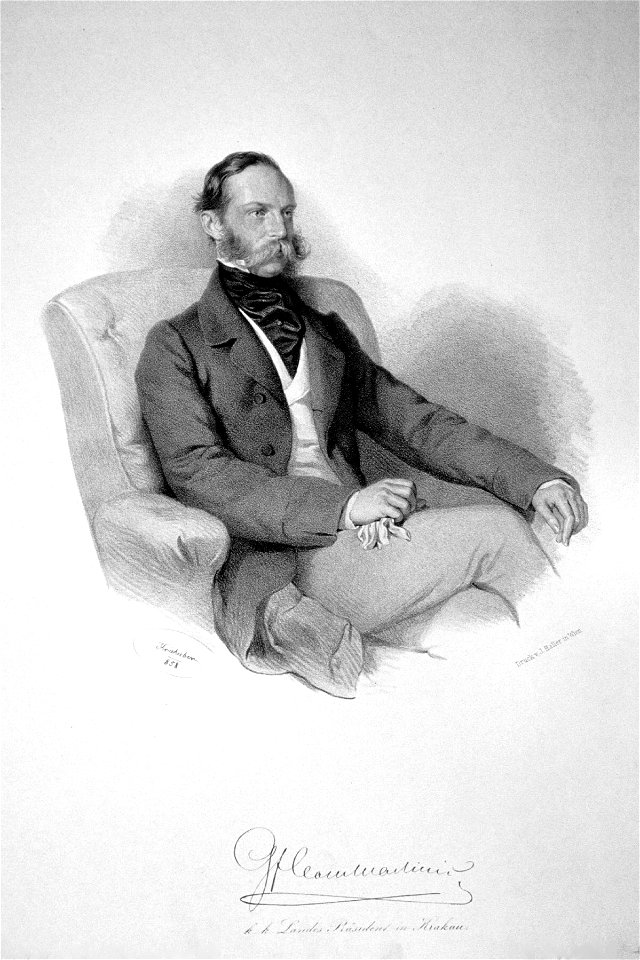 Heinrich Jaroslav Clam-Martinic Litho