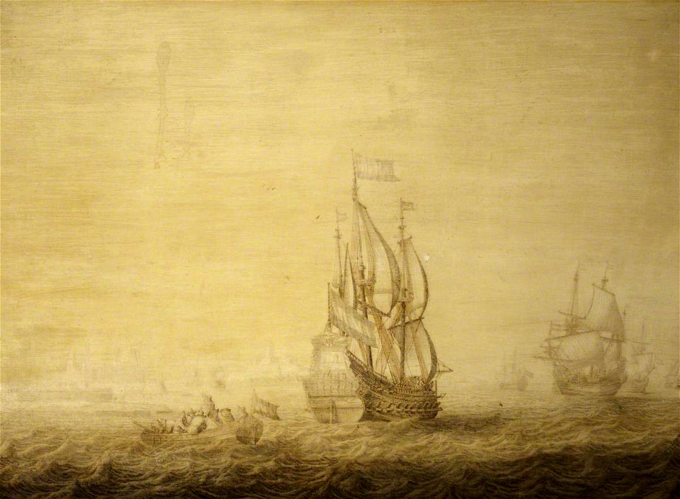 Heerman Witmont (1605-c.1683) - A Dutch Squadron in the Sound - BHC0847 - Royal Museums Greenwich