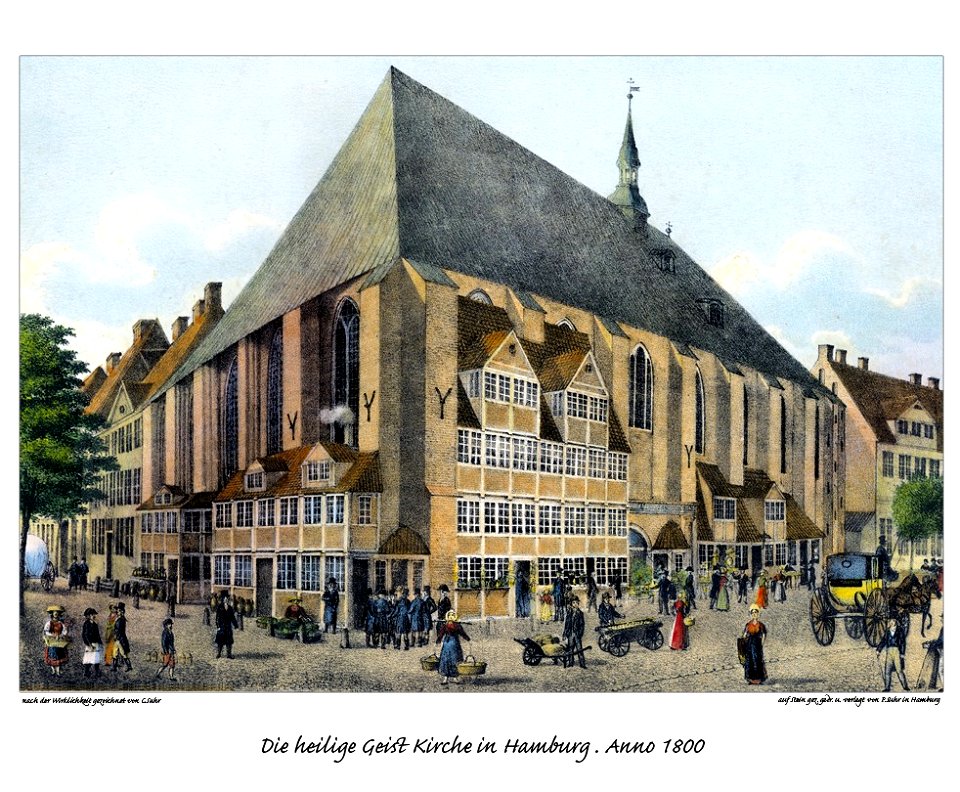 Heiliggeistkirche Hamburg 1800