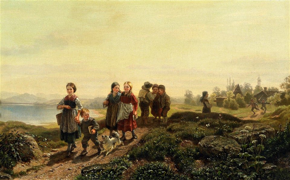 Heimburg Kinder auf dem Schulweg