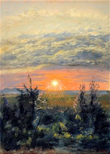 Heinrich (Henri) Ebel, Crépuscule (Abenddämmerung)