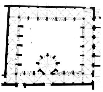 Heiligenkreuz Kreuzgang Plan Glasfenster Jahrbuch MZK Band 003-00338