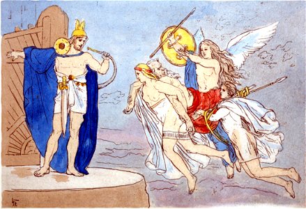 Heimdallr and valkyries by Frølich