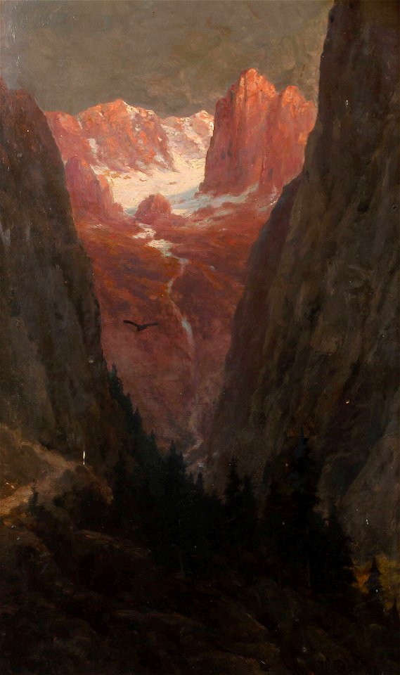 Heinrich Gogarten Abend im Höllenthal