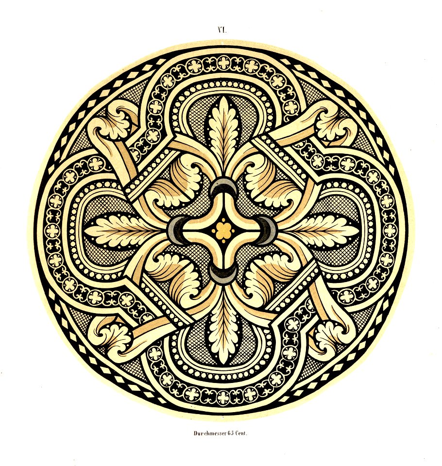 Heiligenkreuz Kreuzgang Glasfenster Rund VI